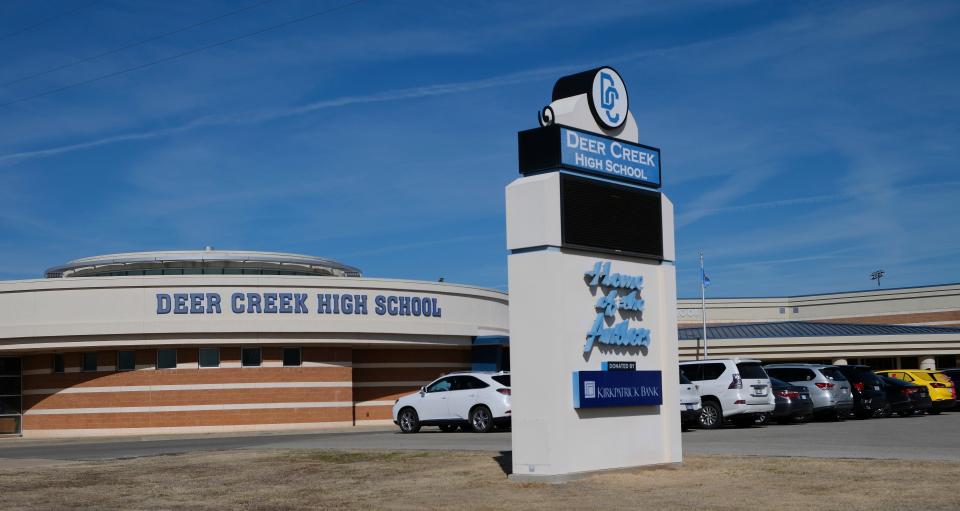 Deer Creek High School exterior, Monday, March 4, 2024.