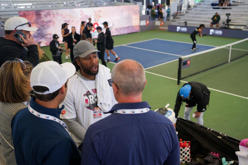 Pickleball is franchise owner Larry Fitzgerald's new venture, in ...