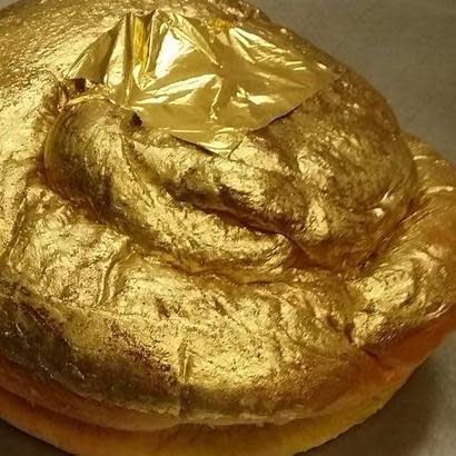 Butterflake bakery offers a challah bread covered in gold leaf for Rosh Hashanah.