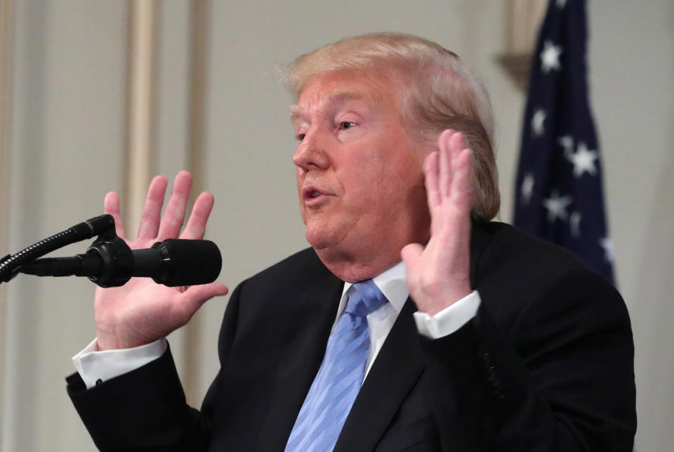 President Trump was in New York for the 73rd session of the United Nations General Assembly. (Photo: Carlo Allegri/Reuters)