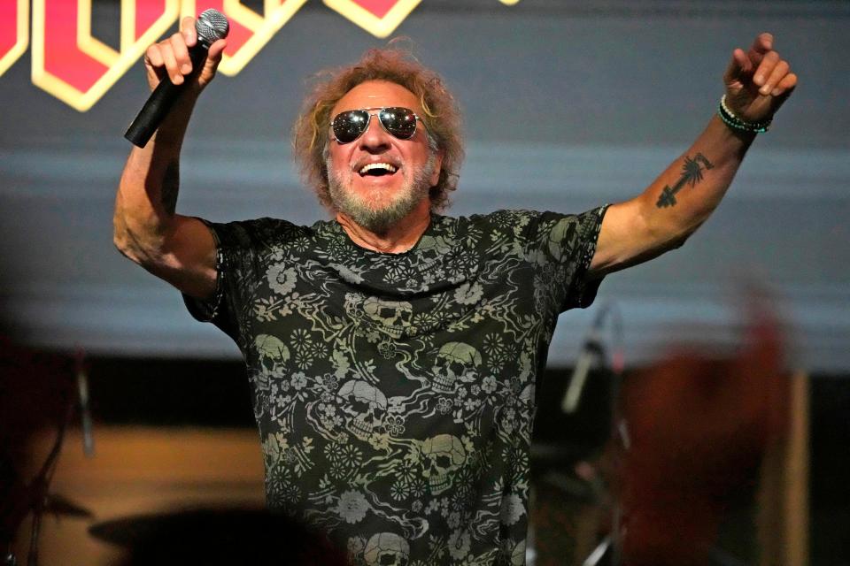 Sammy Hagar performs with Red Voodoo at Barrett Jackson on Jan. 26, 2024.