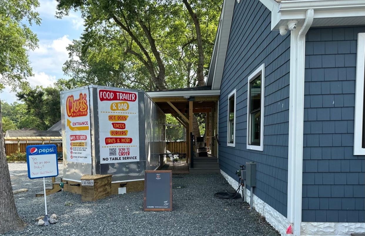 Chucks Backyard, a new food trailer and bar, is now open on Snow Hill Road in Salisbury.