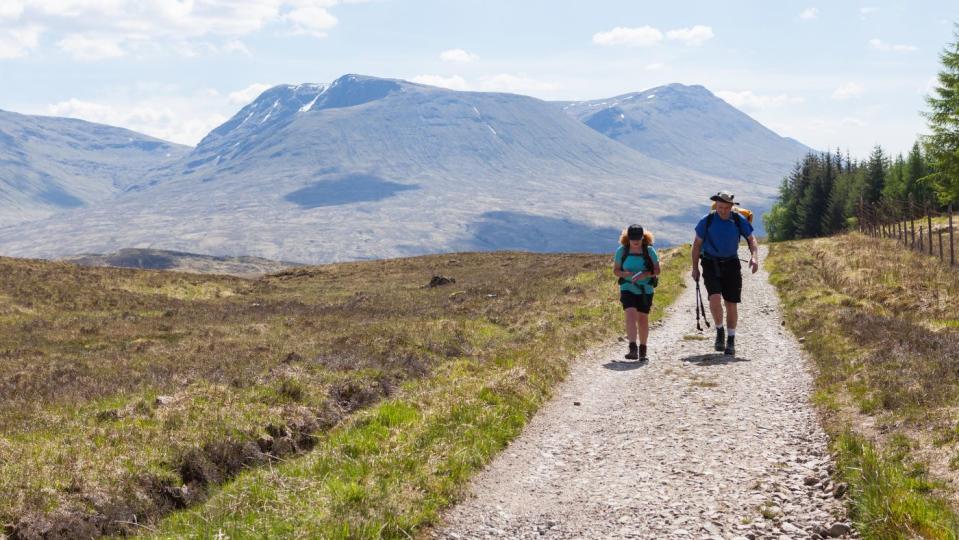 Rannoch Moor on the West Highland Way in Scotland