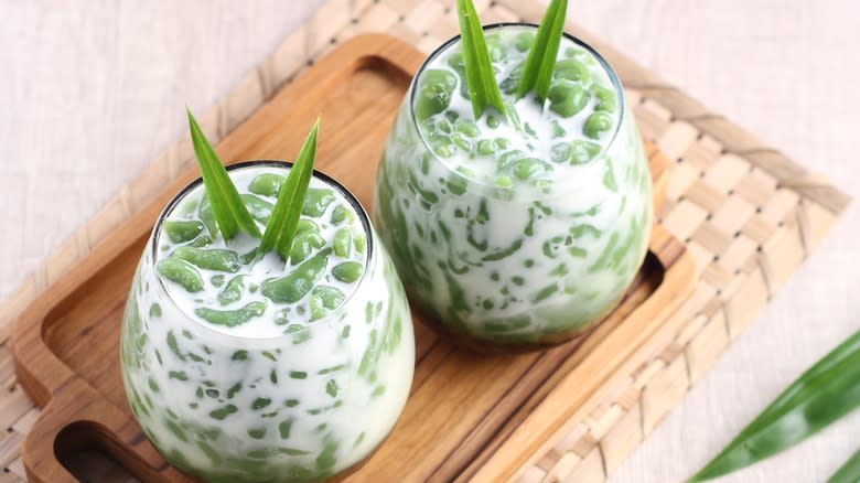 Indonesian es cendol dessert