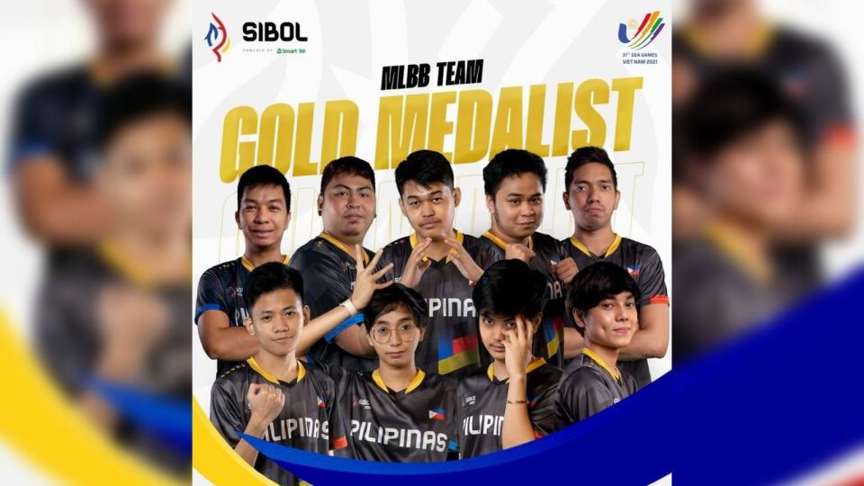 The Philippines earned its second gold medal of the 2022 Hanoi SEA Games esports event after its representatives for Mobile Legends defeated their Indonesian counterparts, 3-1, in the gold medal match. (Photo: SIBOL Facebook page)