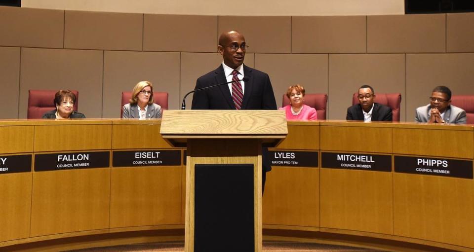 Marcus Jones, city manager of Charlotte. Photo by John D. Simmons.