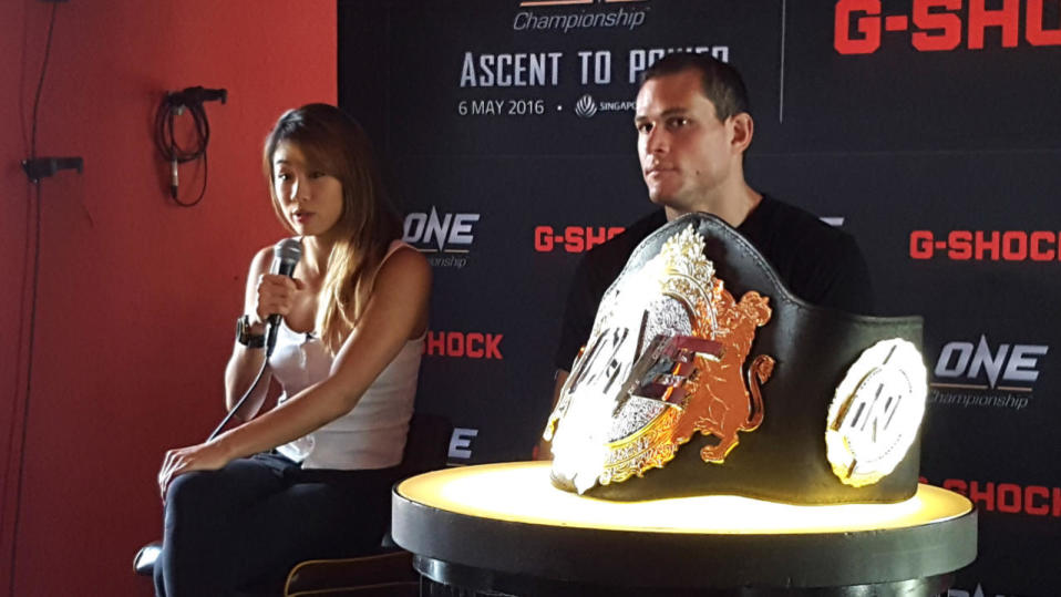 Angela Lee, who holds Canadian and American citizenships and whose father is Singapore-born, is aiming to defeat Japanese Mei Yamaguchi "as fast as possible”. (Photo: Teng Kiat)