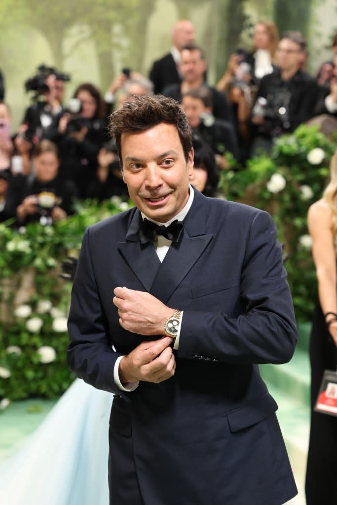 Jimmy Fallon at the 2024 Met Gala in New York City. Getty Images