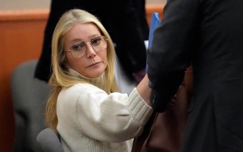 Gwyneth Paltrow looks on before leaving the courtroom, Tuesday, March 21, 2023 - Rick Bowmer