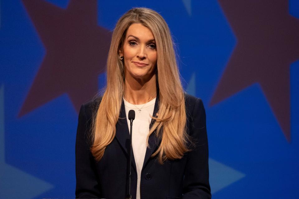 U.S. Sen. Kelly Loeffler speaks during a debate with Democratic challenger for U.S. Senate Raphael Warnock on Dec. 6, 2020.