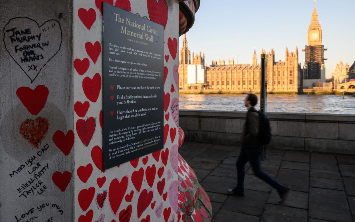 Covid Memorial Wall, London - Leon Neal/ Getty Images Europe