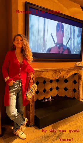 <p>blake lively/instagram</p> Blake Lively responds to Ryan Reynolds' Super Bowl joke.