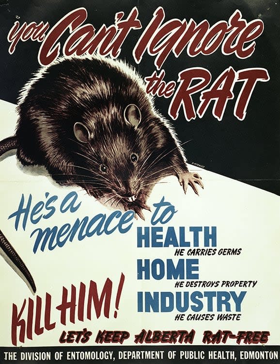  Poster released by the Alberta Department of Public Health circa 1948 (A17202b/ Provincial Archives of Alberta)