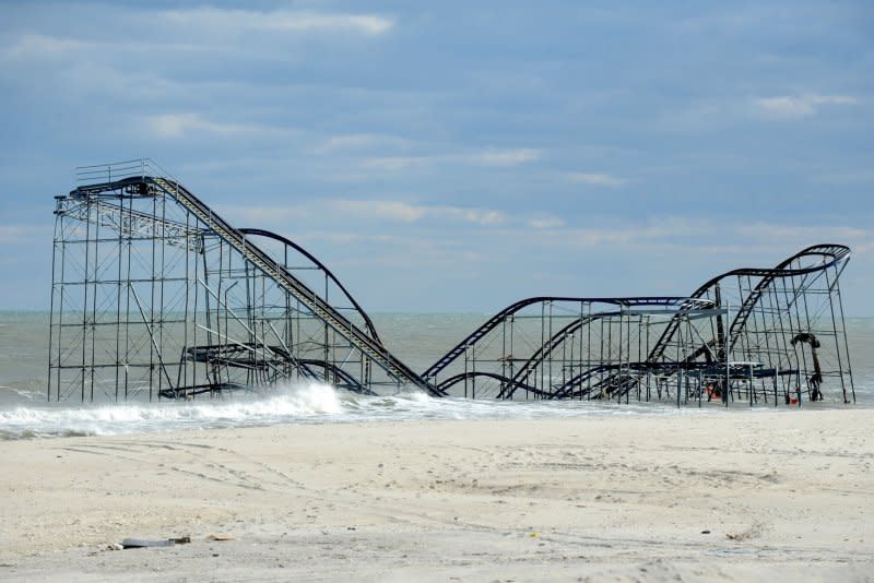 On October 29, 2012, the storm that began as Hurricane Sandy made landfall in New Jersey and continued on a destructive path in the Northeast. File Photo by Dennis Van Tine/UPI