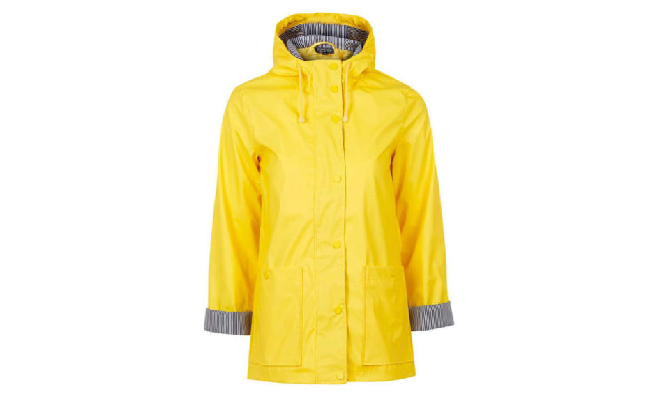 Topshop Hooded Rain Mac 