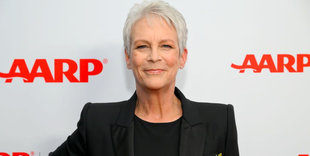 jamie lee curtis embroidered suit