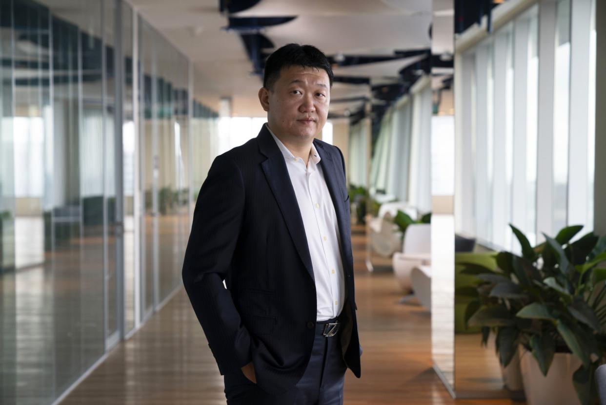 Forrest Li, chairman and group chief executive officer of Sea Ltd., poses for a photograph in Singapore on Wednesday, July 8, 2020. (Wei Leng Tay/Bloomberg)