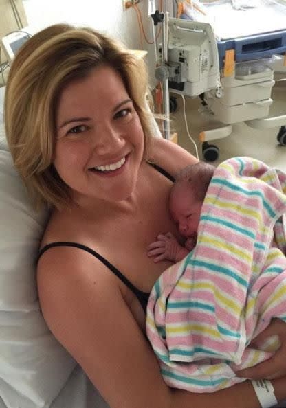 Television presenter Sarah Harris has welcomed her second child, a beautiful little boy named Harry. Source: Instagram