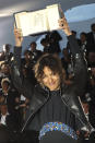 Director Mati Diop, winner of the grand prix award for the film 'Atlantique' poses for photographers during a photo call following the awards ceremony at the 72nd international film festival, Cannes, southern France, Saturday, May 25, 2019. (Photo by Vianney Le Caer/Invision/AP)