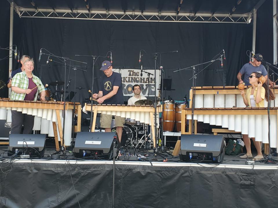 The Maine Marimba Ensemble opened the days entertainment at Market Square Day