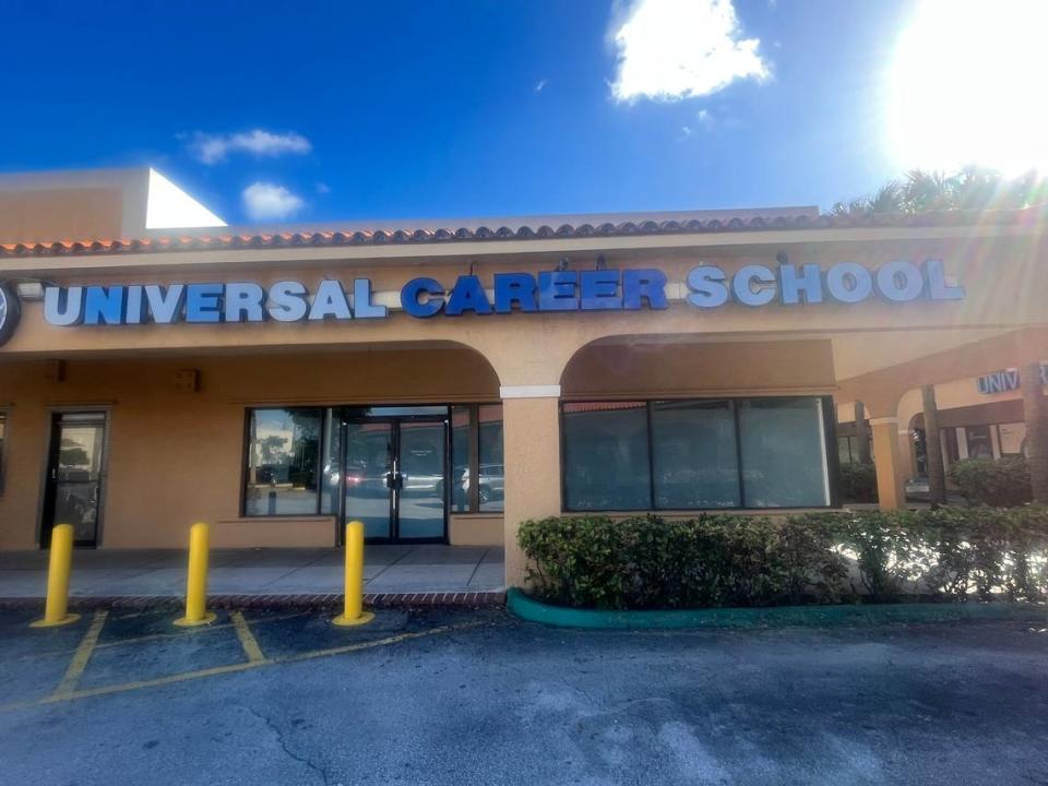 The former location of Universal Career School in Sweetwater, now defunct.