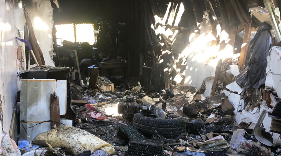 Lynne Mishele’s home was destroyed in the crash (GoFundme)