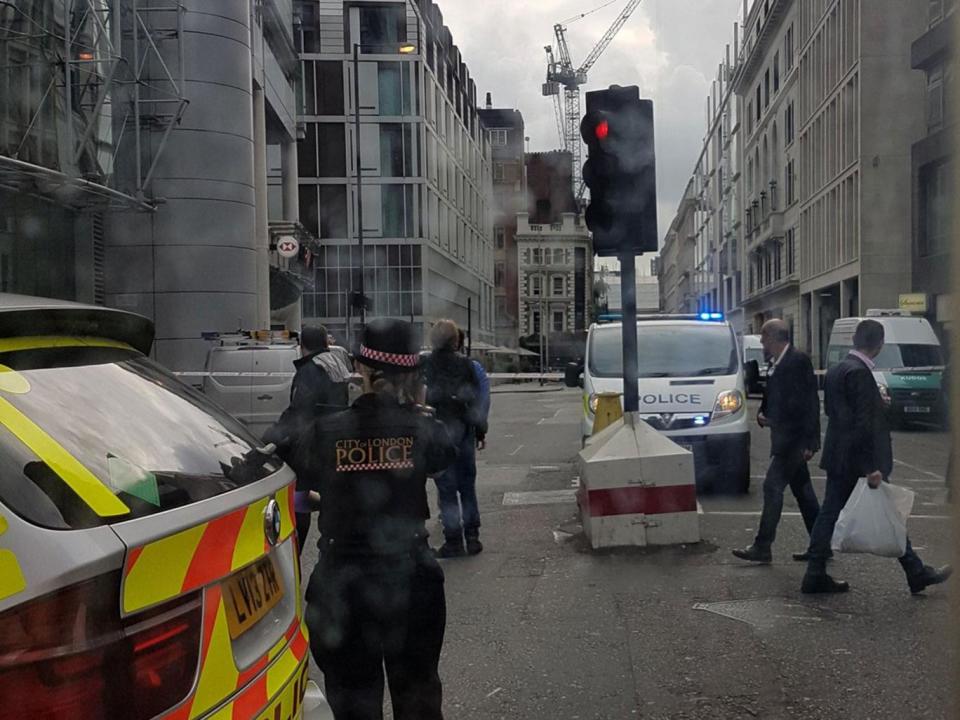 Liverpool Street was cordoned off by police after a security alert on 20 September