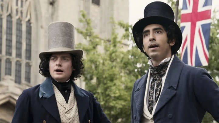 Aneurin Barnard and Dev Patel in The Personal History of David Copperfield.