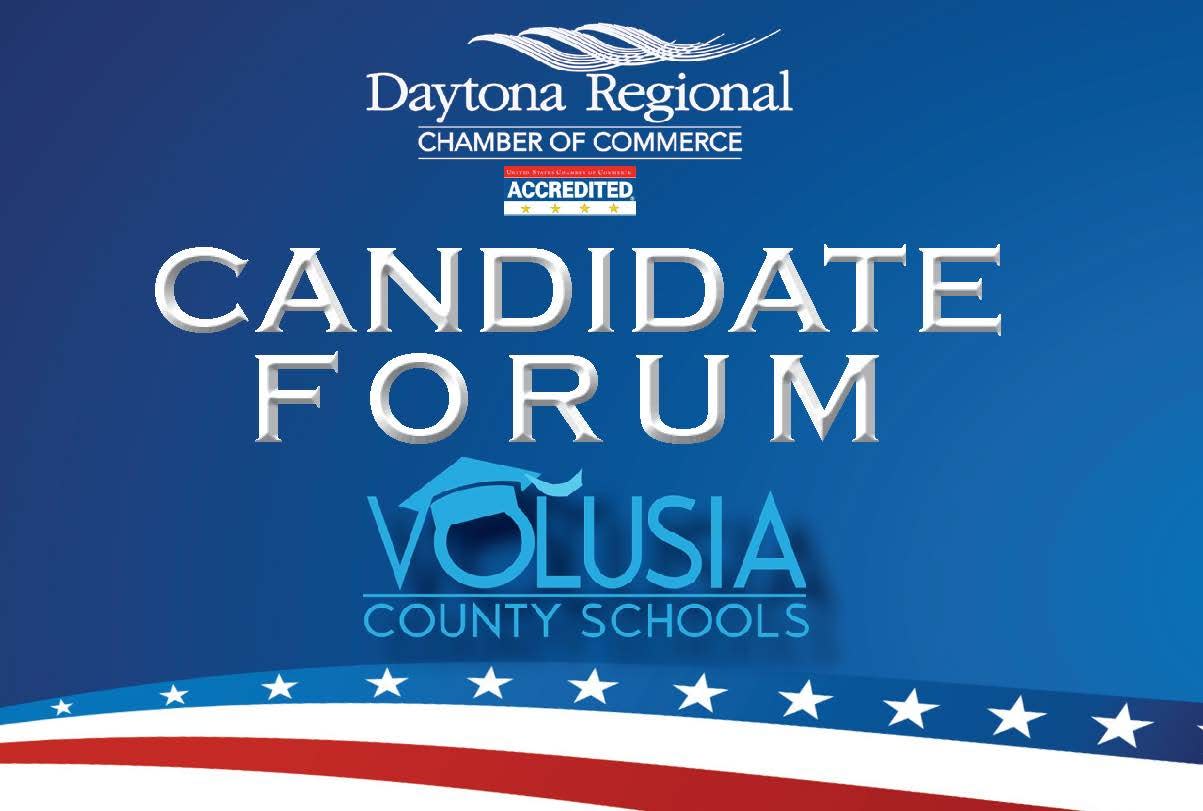Seven candidates spoke at a Daytona Regional Chamber of Commerce forum for Volusia County School Board candidates on Wednesday, June 22, 2022.