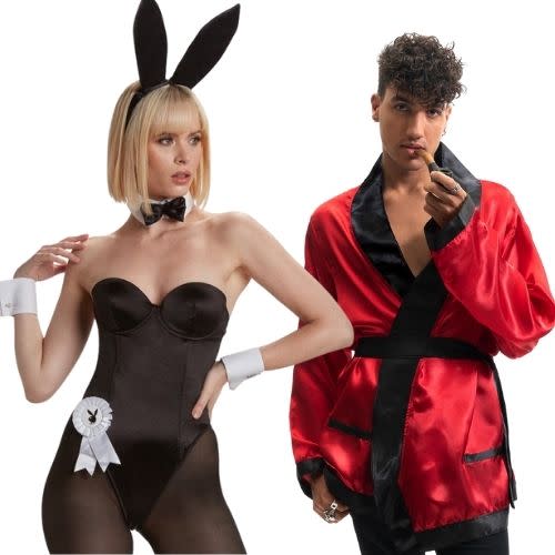 Playboy Bunny and Bachelor Halloween Costume