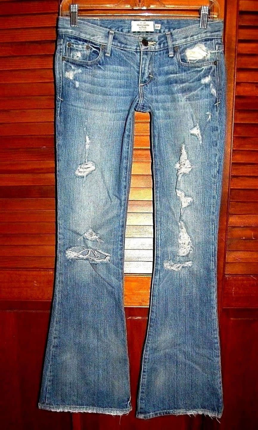 Distressed Flare Jeans