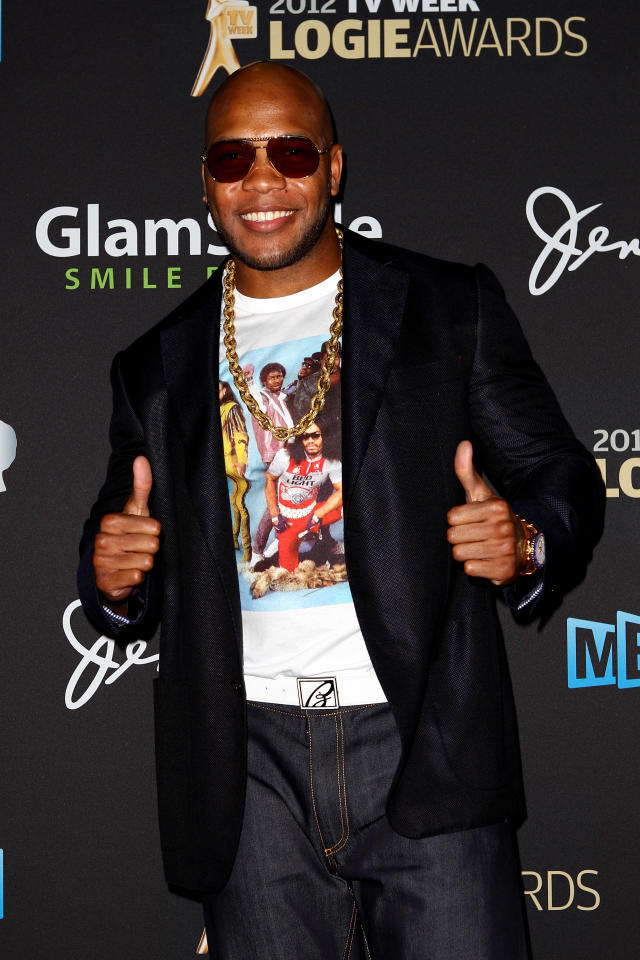Musician Flo Rida arrives at the 2012 Logie Awards