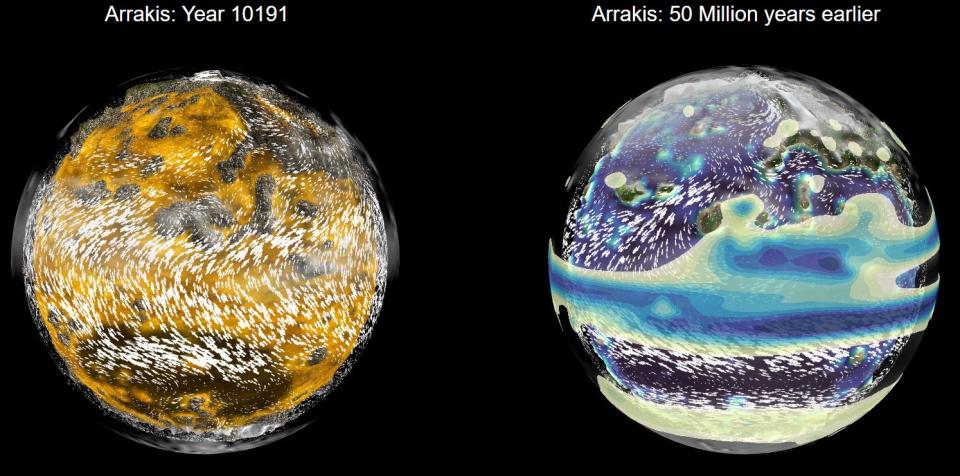 Evolución climática del planeta Arrakis | Farnsworth et al (Climate Archive)