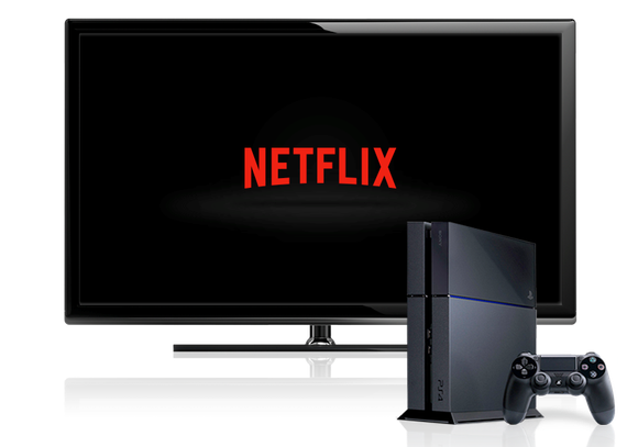 Netflix running on a PS4.