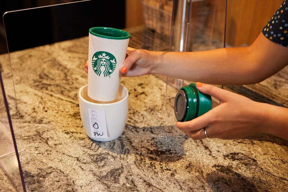 Starbucks' reusable cup