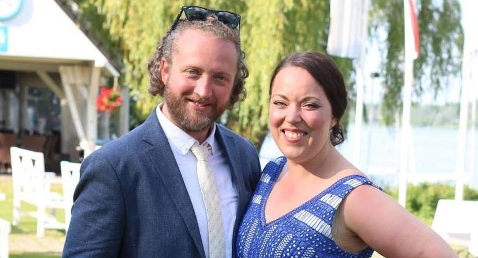 Roderick Deakin-White, 38, pictured with Amy Parsons, 35.