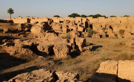 General view of the ancient city of Babylon near Hilla