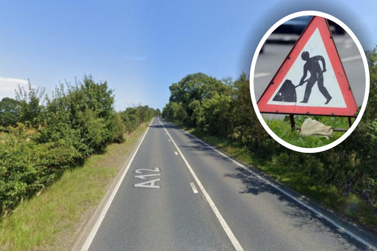 The A12 will be closed later this month <i>(Image: Google Maps/Newsquest)</i>