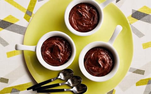 avocado chocolate dairy-free mousse - Credit: Andrew Twort
