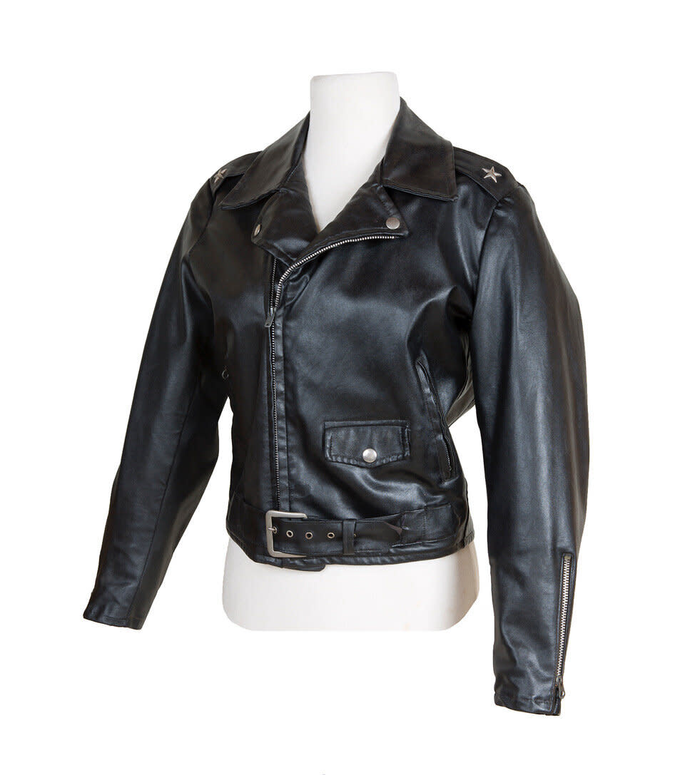 A close-up of Newton-John's jacket from "Grease." (Photo: Julien's Auction)