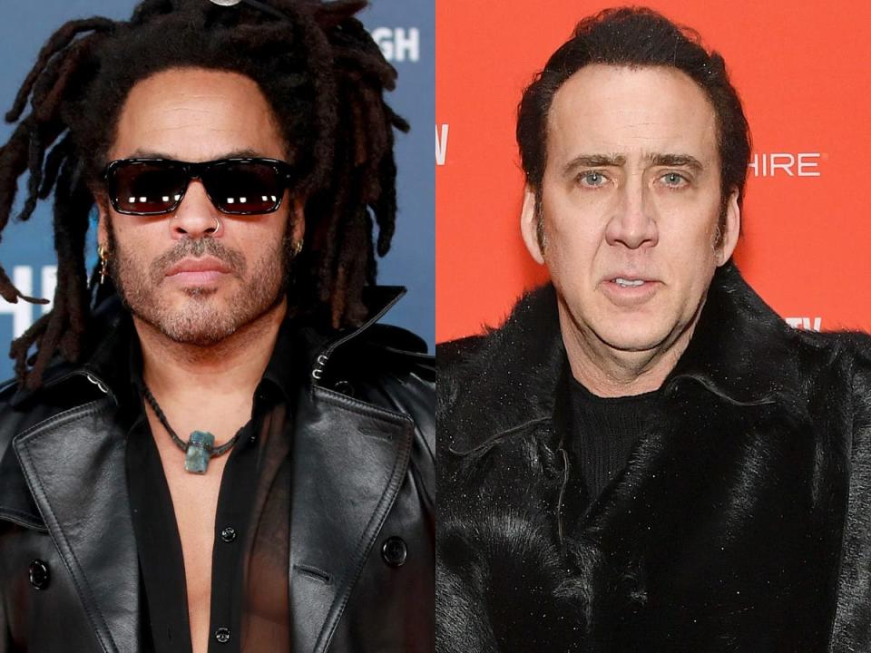 lenny kravitz and Nicolas Cage