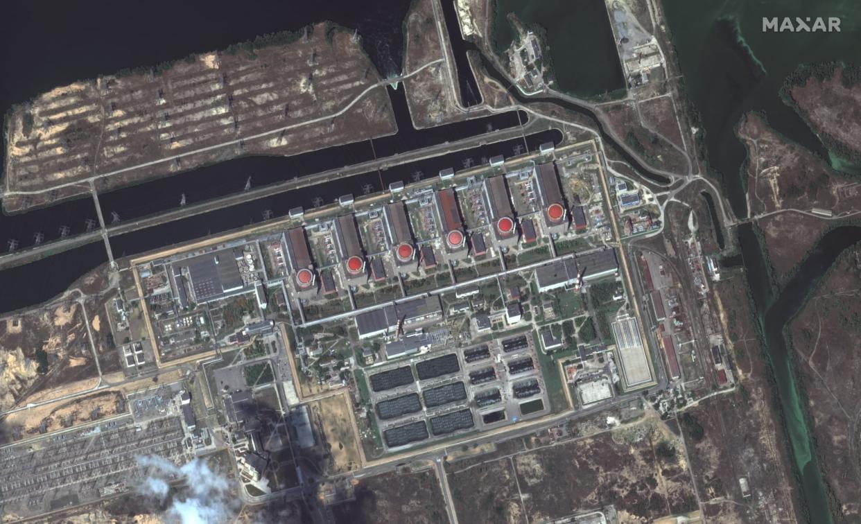 La centrale nucléaire de Zaporijia.  - AFP PHOTO / Satellite image ©2022 Maxar Technologies