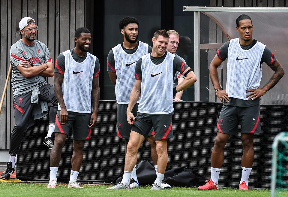 Wijnaldum performs a very specific role for this Liverpool side (Photograph: Liverpool FC via Getty Images)