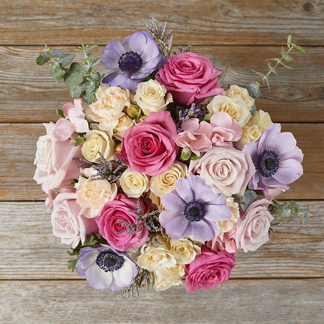 <p><a href="https://go.redirectingat.com?id=74968X1596630&url=https%3A%2F%2Fbouqs.com%2Fflowers%2Fmixed%2Fpurple-anemones-pink-roses&sref=https%3A%2F%2Fwww.countryliving.com%2Fshopping%2Fgifts%2Fg1441%2Fmothers-day-gift-guide%2F" rel="nofollow noopener" target="_blank" data-ylk="slk:Shop Now;elm:context_link;itc:0;sec:content-canvas" class="link ">Shop Now</a></p><p>Bejeweled Bouquet</p><p>bouqs.com</p><p>$64.00</p>