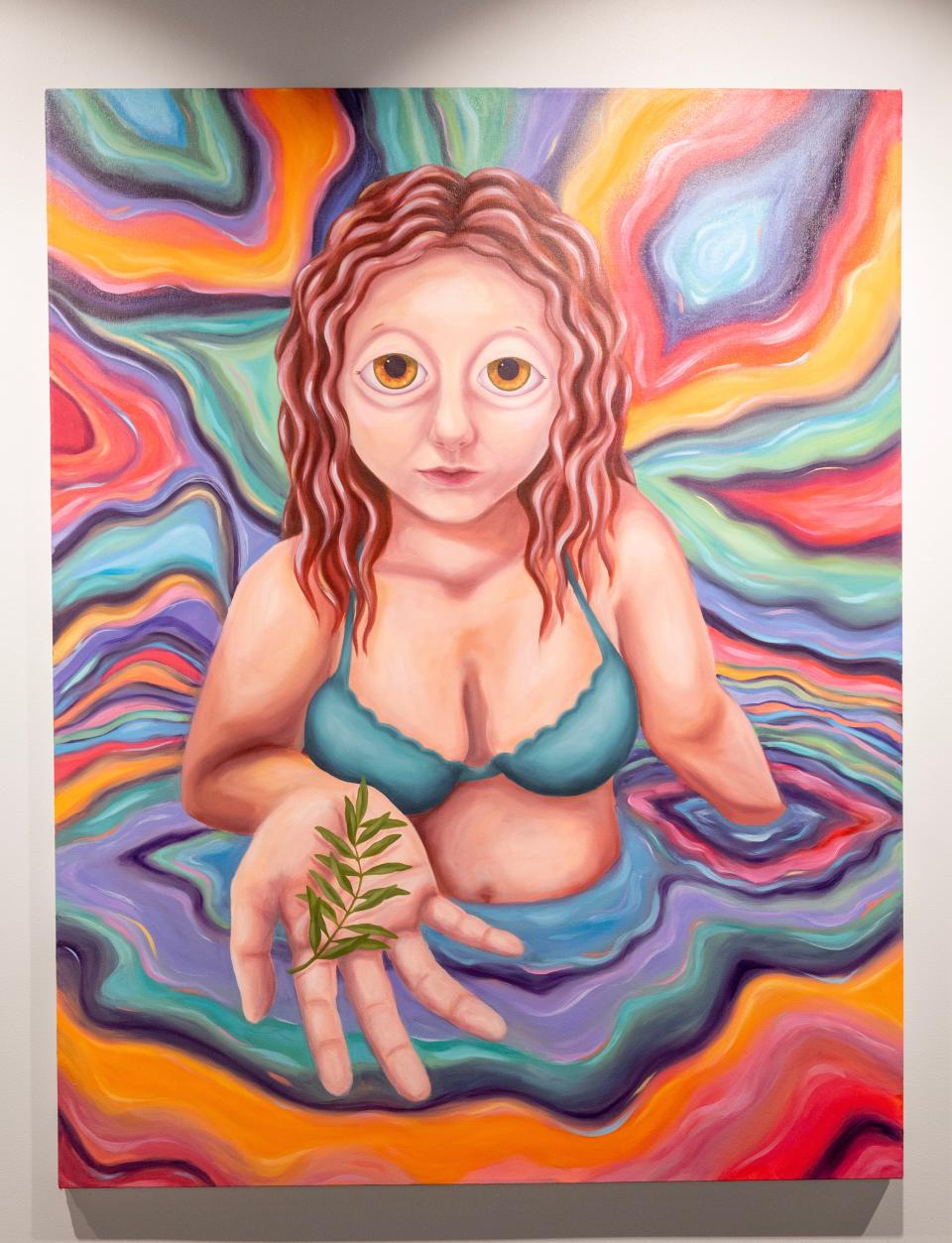 Massillon artist Maria McDonald's artwork will be featured in Massillon Museum's Studio M. The large-scale oil paintings depict self-portraits, as well as women in a fantasy world where they can be free.