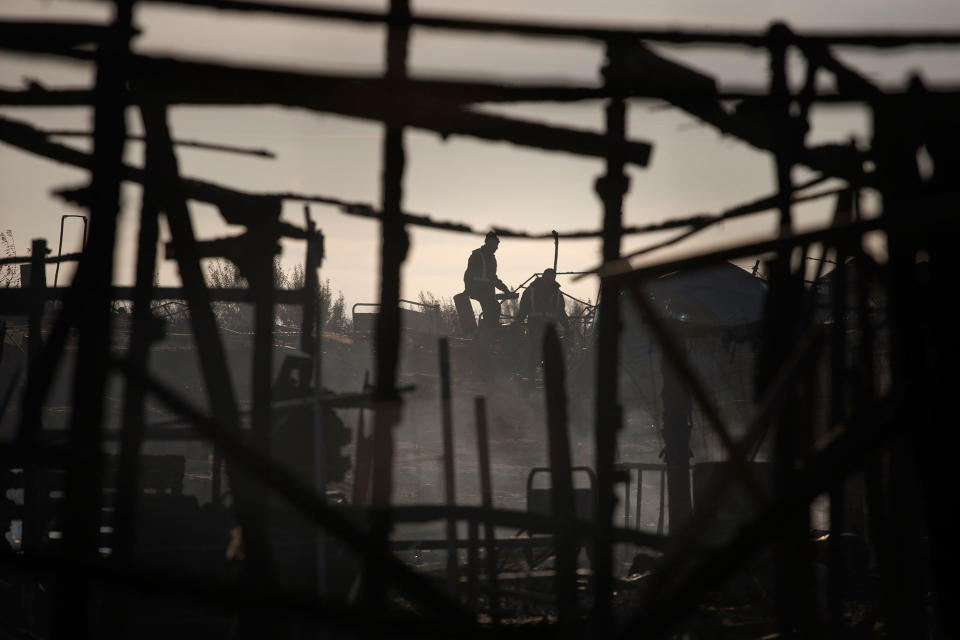 Clearing the ‘jungle’ migrant camp in Calais, France