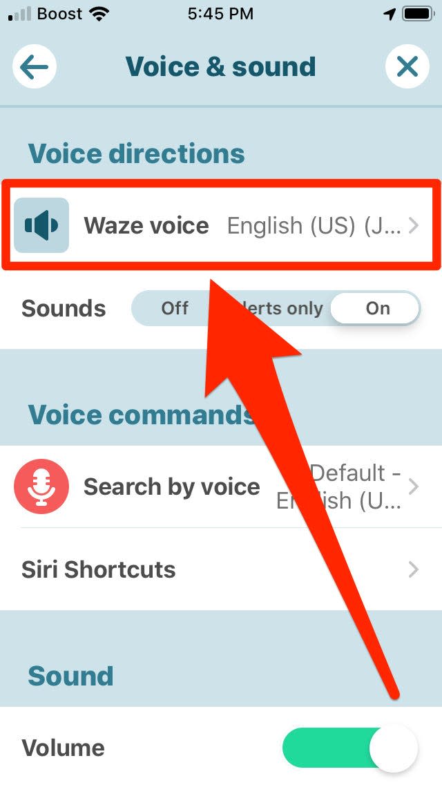 How to change voice on Waze   3