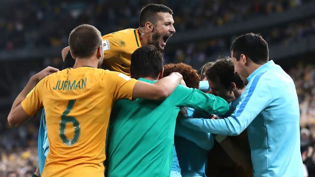 Happy days for the Aussies. Image: Getty