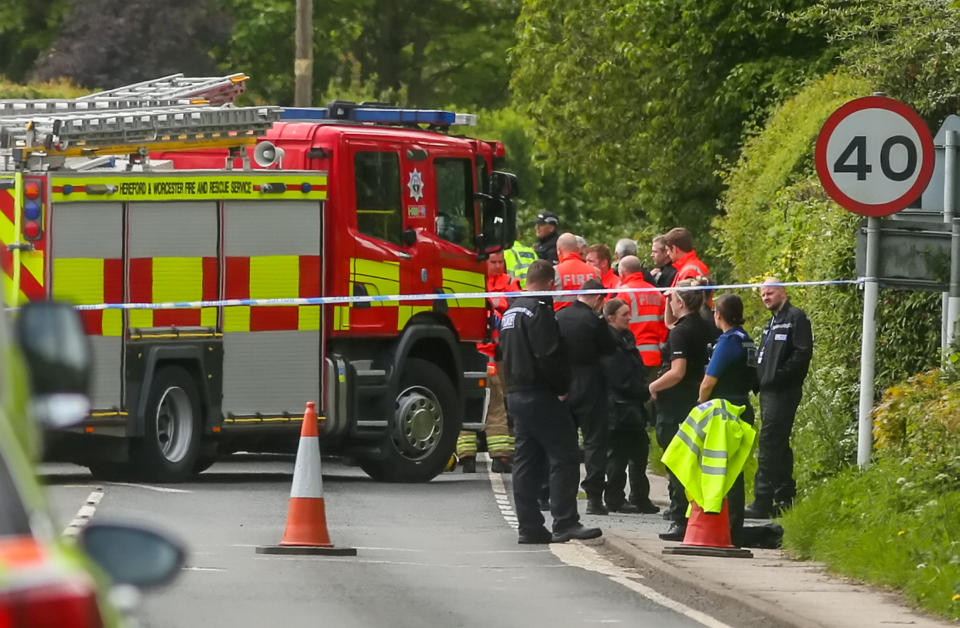 A four-year-old boy and two women were killed in the crash between a Ford Focus and an Audi in Worcestershire. (SWNS)