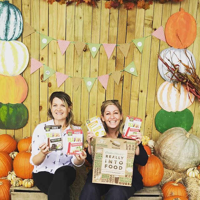 Dionne Laslo-Baker, right, poses with some of her product in Texas (Instagram/deebeesfounder)